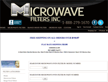 Tablet Screenshot of microwavefiltersinc.com